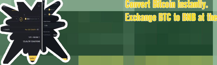 How to convert btc to bnb in binance